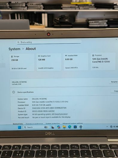 Dell Latitude 5430 (12th Gen) Core i5 1245U 8GB RAM 256GB SSD Windows 11 Pro 14.1" FHD Laptop (SALE PRICE)