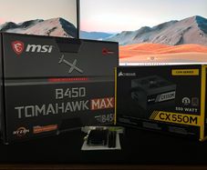 MSI motherboard, Corsair PSU and PCIE WiFi card