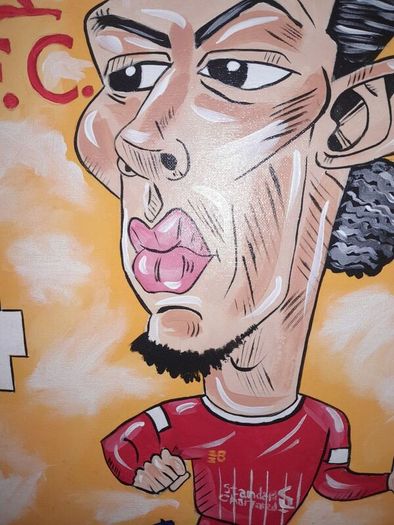 Large Liverpool painting on canvas