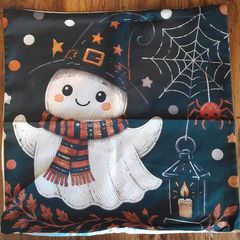 Halloween ghost cushion cover
