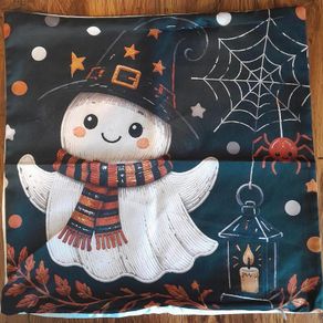 Halloween ghost cushion cover