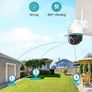 Security Camera Outdoor, CCTV Camera with Auto Tracking, Sound-Light Alarm, WiFi Home Security Camera Support Pan-Tilt 360 View, 2-Way Audio, Color Night Vision, Waterproof Image 3