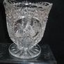 Vintage Hofbauer German Lead Crystal Byrdes Bird Footed Bowl/Vase Image 2