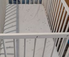 Baby cot and mattress