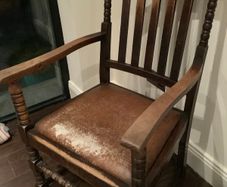 Antique carved wooden chair