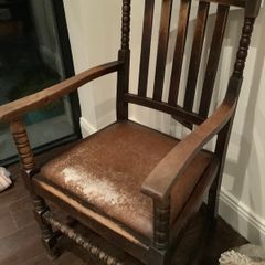 Antique carved wooden chair
