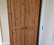 Solid pine wardrobe