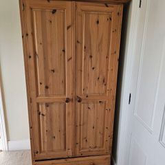 Solid pine wardrobe