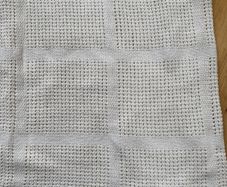 Mamas and Papas cotbed cellular blanket cream