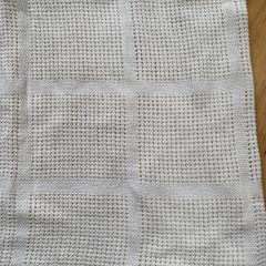 Mamas and Papas cotbed cellular blanket cream