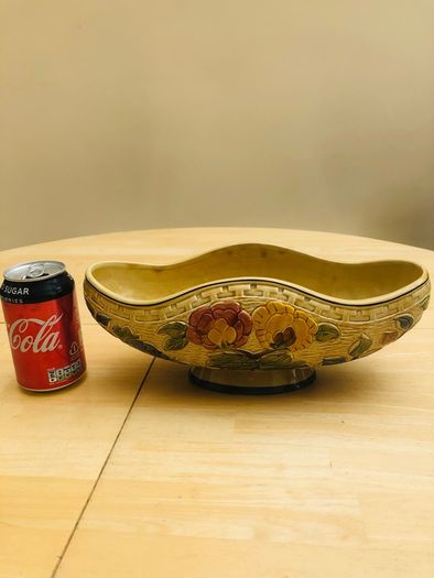 Selection Of Vintage Indian Tree Hand Painted Pottery