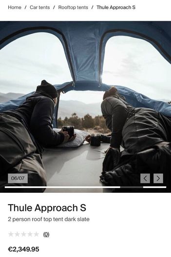 Thule Approach Rooftop Tent  Like New + (2) Bonus