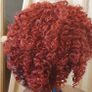 ColourfulPanda afro curly wig black and red Image 5