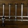 6 Bottle Optics for Spirits Bar Butler Wall Mounted Bottle Bracket Alcohol Wine Upside Down Drink Dispenser Stand Rack for Home Pub or Kitchen Bar, 30ml Optic Spirit Barware Set Image 2