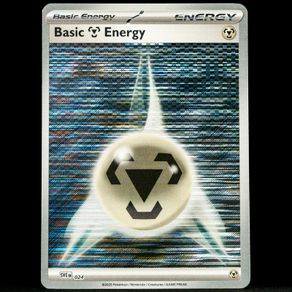 Metal Energy SVE 024 Reverse Holo White Flare Black Bolt Pokemon Card Basic