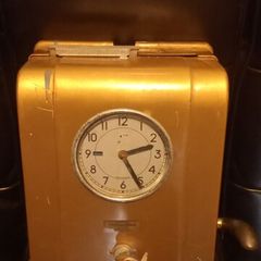 Antique HEAVY Industrial card clock-in Machine made in London