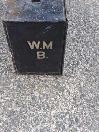 Vintage Black Metal Carry Case(Probably WW11)