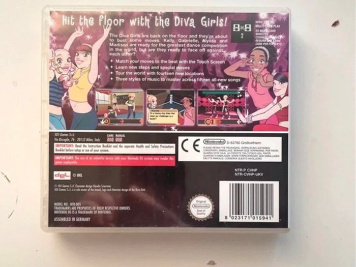 Diva Dancers DS game
