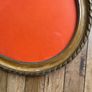Antique Oval Gold picture frame with decorative rope & twist moulding Image 10
