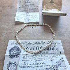 1965 Certified Ciro Freshwater Pearl Necklace With 9K Gold Clasp