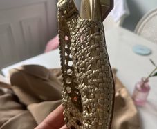 gold sandals