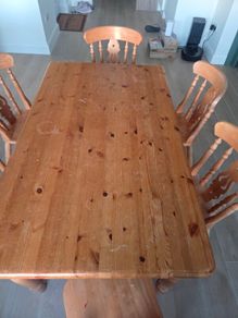 Pine dining table
