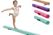 Adjustable Gymnastics Bar with Rings for Kids