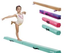 Adjustable Gymnastics Bar with Rings for Kids