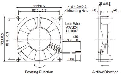 92mm 4 Pin PC Fans