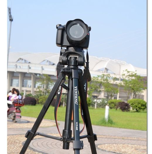 Professional Camera Tripod Kit with Double Support 360 Degree Pan Pan Head Realease Quick Release Plate for Nikon Canon Panasonic Sony Olympus Pentax