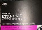Brand new grey cotton rich tights Dunnes Stores size UK14/16 EUR42/44 Postage included