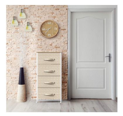 horizontal Chest of 4 Drawers Bedroom, Living Room, Nursery Room, Hallway