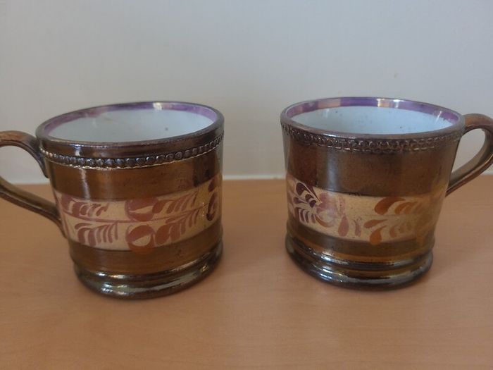 Six antique tea cups