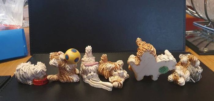 Collection of Cute Ceramic Dog Figurines