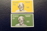 Irish stamp pair 1969.MNH.Centenary of the Birth of Mahatma Gandhi.