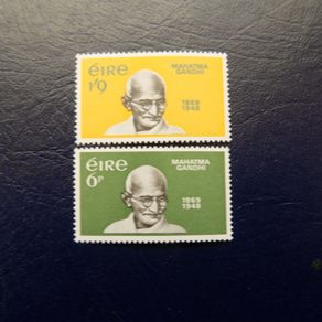 Irish stamp pair 1969.MNH.Centenary of the Birth of Mahatma Gandhi.