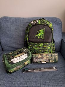 Backpack and other school supplies