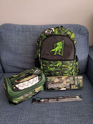 Backpack and other school supplies