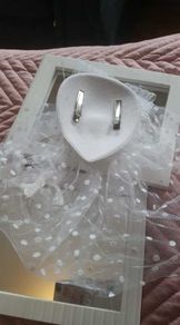 White fascinator