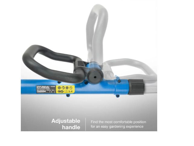 Hyundai 20V Cordless Grass Trimmer 30cm Cut, 2.0Ah Battery, Charger