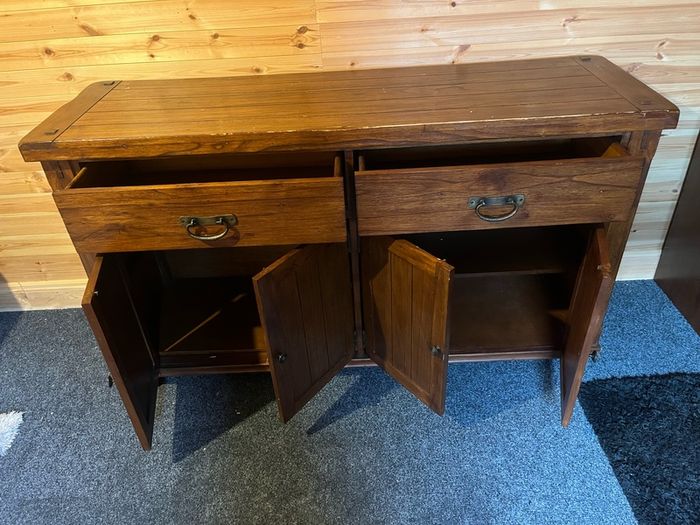 Solid oak home cabinet
