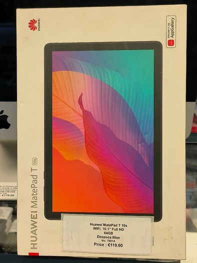 HUAWEI MatePad Tablet T10s 10.1" Screen 64GB Storage Blue Tablet Full HD/ Used