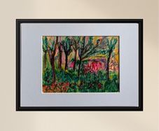 Original Art Fauvist Art Fauvist Forest landscape