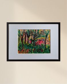 Original Art Fauvist Art Fauvist Forest landscape