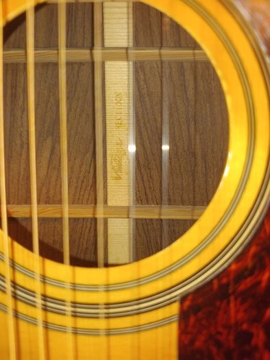 Vintage electro-acoustic guitar
