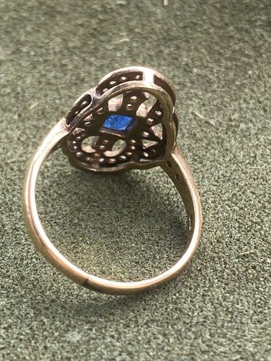 Ring Gold Sapphire Diamond Ring