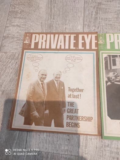 Private Eye 1972 political satire magazines