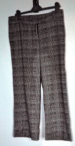 M&S Collection B & W Checked Pants