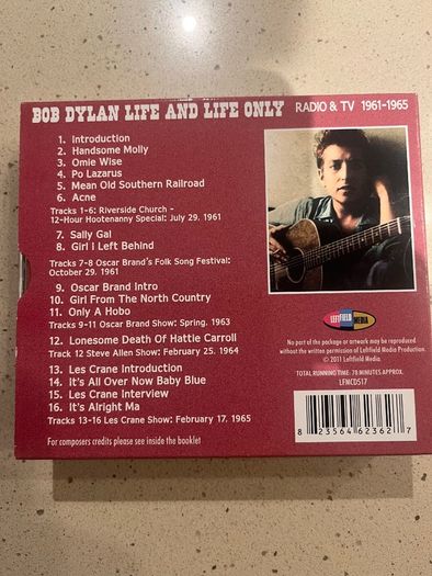 Bob Dylan - The Spirit Of Radio - Box Set of Legendary Broadcasts from the early 1960s