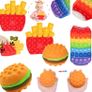 Fidget Toy Set, 26PCS With Box Fidget Pack, Sensory Anxiety Relief Stress Toys for Autism, Fidget Toy in Rainbow, Fries Burger Relaxing Entertainment Birthday Gift for Kids Adults (FREE POSTAGE) Image 4